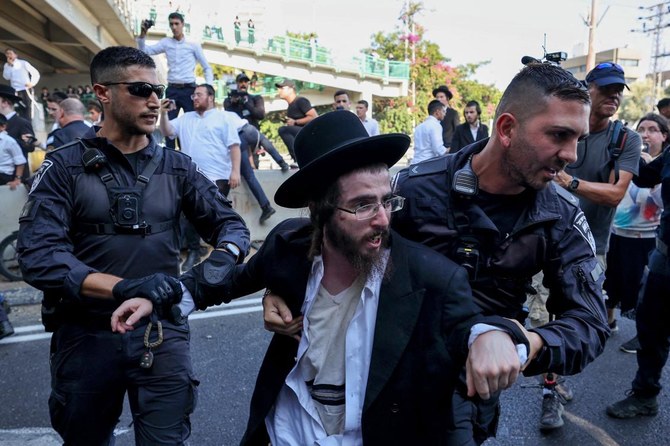 Thousands Of Ultra-Orthodox Men's Rejection To Join Israeli Military Turns Violent In Jerusalem Amidst War