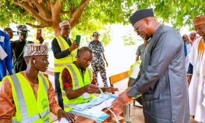 LG Poll: Adamwa Gov Fintiri Votes In Hometown