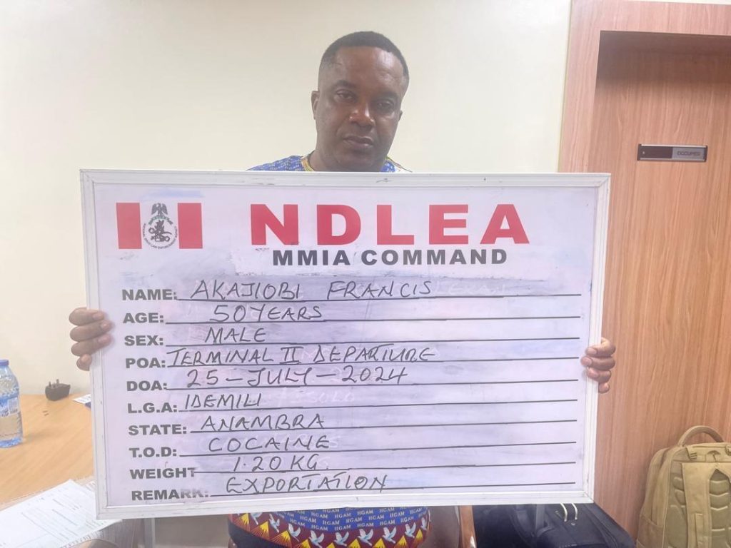 NDLEA Recovers Spain-bound Cocaine Consignment From Businessman’s Sandals At Lagos Airport