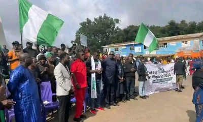 #EndBadGovernance : Protesters Hold Sunday Church Service In Jos