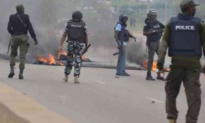Angry Police Officers Protest 11 Months Unpaid Salaries