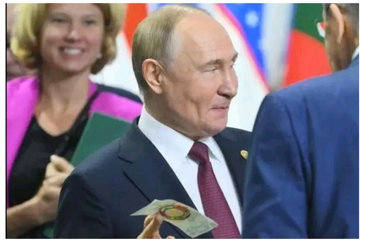 Putin Unveils Symbolic BRICS bank Note To Replace US Dollar