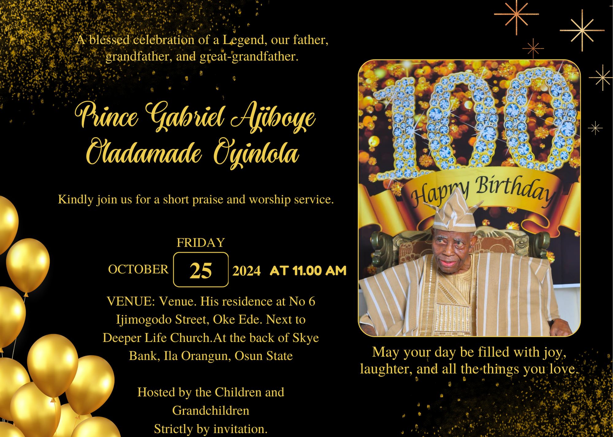 Centenary Birthday: Governor Adeleke, Head Of Service Celebrate Prince Oyinlola