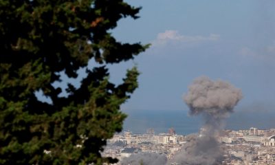 Israel bombs south Beirut after Hezbollah targets Haifa area