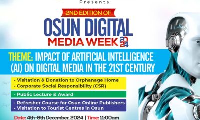 OOPA Announces Winners of Osun Digital Media Awards 2024