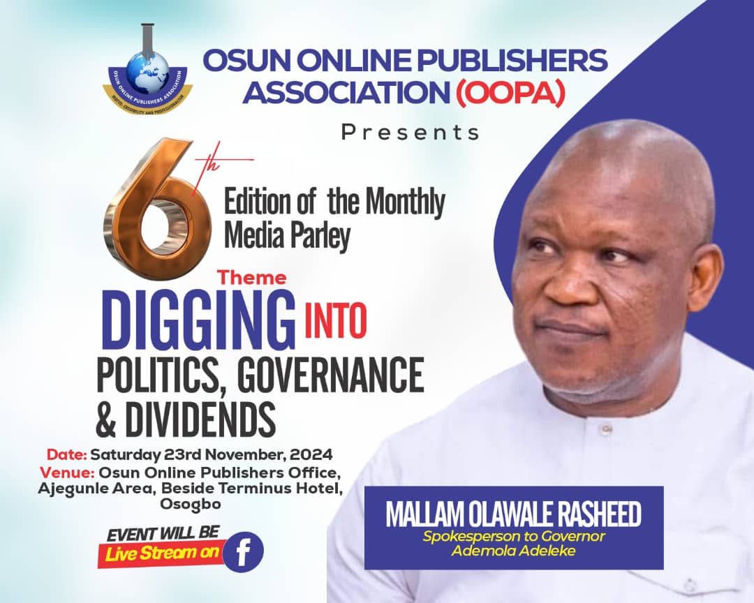 Osun Online Publishers Hosts Osun Governor Spokesperson, Mallam Olawale Rasheed