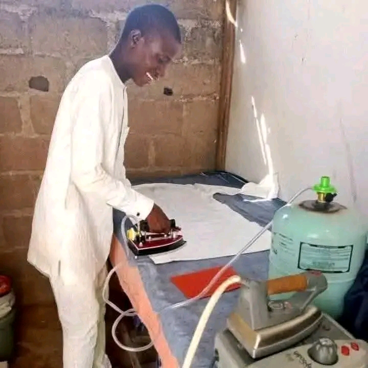 Nigerian Man Invents Pressing Iron That Uses LPG