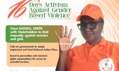 16 Days Activism on GBV: Osun NAWOJ Calls on Government, Stakeholders To UNITE And End Impunity, Invest in Prevention