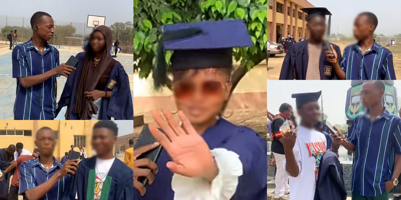 Reactions As Unilorin Students Struggle To Remember Their Discipline On Matriculation Day