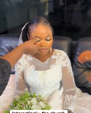 Drama As Church Asks Bride To Remove Makeup Before Wedding