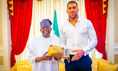 Tinubu Hosts Nigerian-born Boxing Champion, Anthony Joshua In Lagos