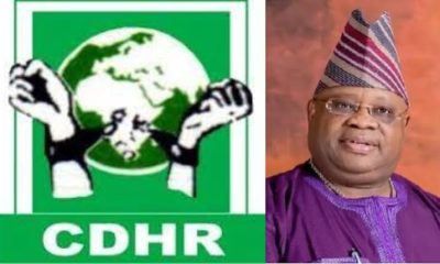 CDHR Demands Rehabilitation Of 53 Released Prisoners By Gov Adeleke