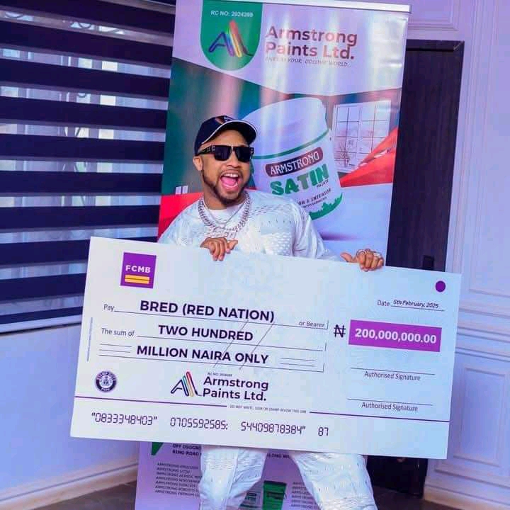 Armstrong Paints Appoints Gov Adeleke's Son, B-Red First-ever Official Brand Ambassador