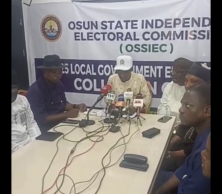 Breaking: Osun LG Polls: OSSIEC Declares Afolabi Of PDP, 29 Others Chairmen-elect