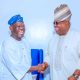 Adeleke Meet Ex-APC National Chairman, Akande Behind Closed Door