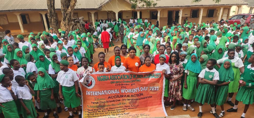 IWD Accelerate Action: NAWOJ Takes Sensitisation To Osun Schools