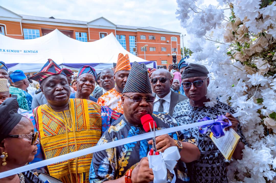 Gov Adeleke Commissions Isiaka Adeleke Resource Centre Donated To Adeleke University By Rep Salam