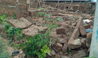 Osun : Ede Residents Raise Alarm Over Threat To Life Of Substandard Buildings Amidst Rain Storm