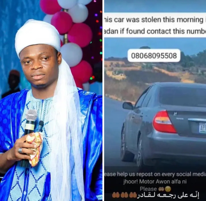 How Car Of Comical Cleric, Alfa Foreign Got Missing In Ibadan