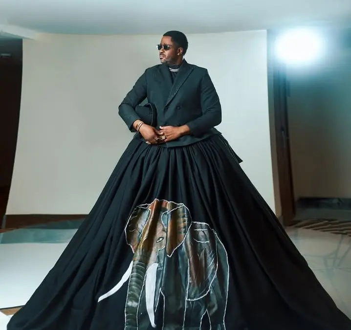 Reactions Trail Desmond Elliott’s Outfit At 2025 AMVCA Awards