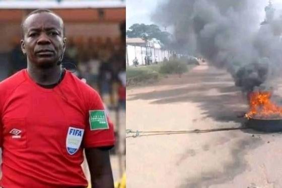 Mob Sets Football Referee Ablaze