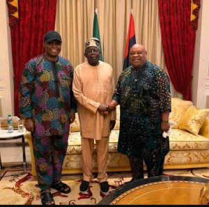 PHOTOS : Gov Adeleke, Davido, Father Visit Tinubu